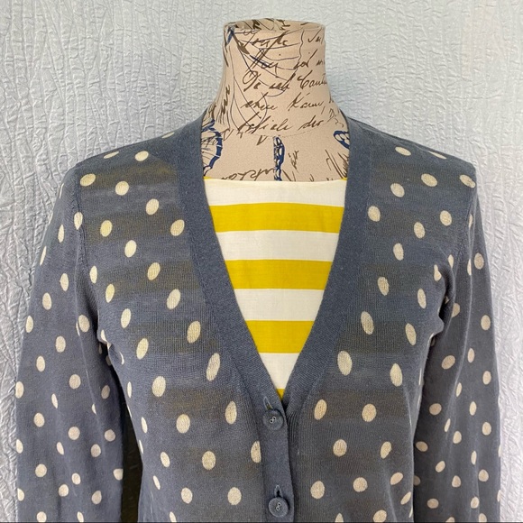 Boden NEW Lightweight Linen Polka Dot Cardigan - Picture 5 of 12
